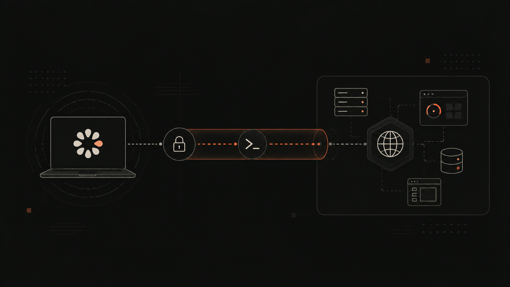 Ver tus paneles internos sin abrir un solo puerto: tunel SSH y Tailscale